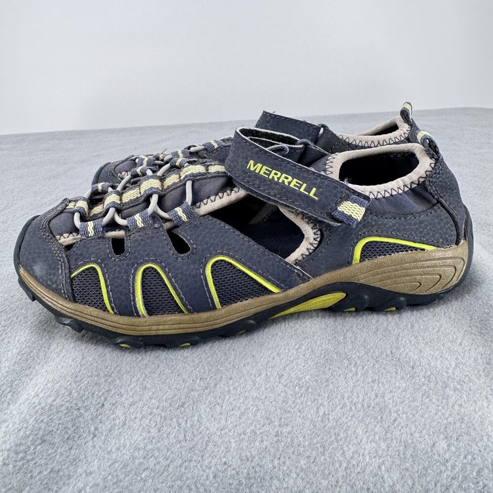 Merrell Shoes Youth Size 2 Blue Closed Toe‎ Sandals Water Hiking Strap MC54859